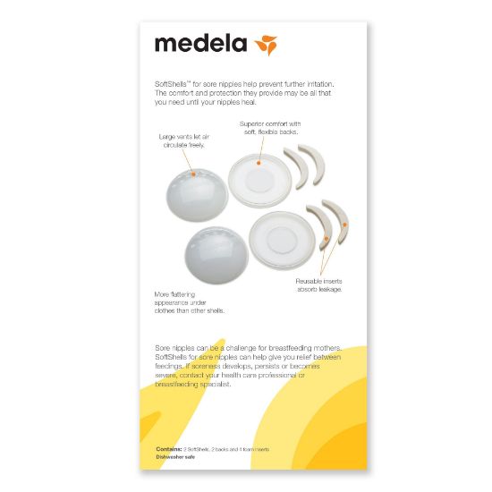 Picture of Medela SoftShells Sore Nipples 2ct EN